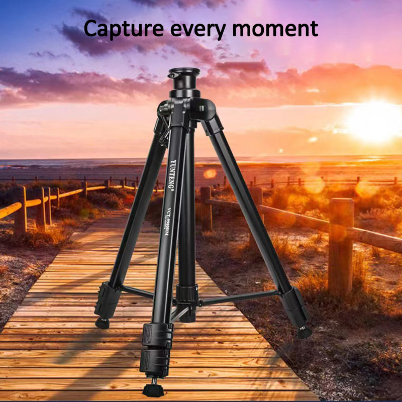 YUNTENG VCT-9980 Camera Tripod Stand Portable Cell Phone Mount Holder with Carrying Bag for Selfie/Vlogging/Video Recording YUNTENG VCT-9980 Camera Tripod Stand Portable Cell Phone Mount Holder with Carrying Bag for Selfie/Vlogging/Video Recording